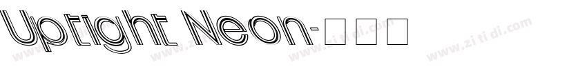 Uptight Neon字体转换